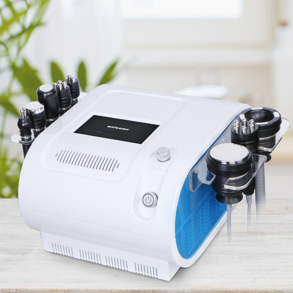 8 In1 Unoisetion 40Khz Cavitation RF Radio Frequency Vacuum Hot Cold Hammer Bio Slimming Machine - Suerbeaty