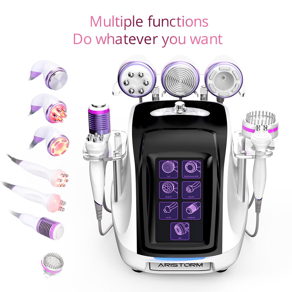 Aristorm 40K Cavitation RF Vacuum BIO Cold&Hot Hammer Body Shaping Skin Lifting Device - Suerbeaty