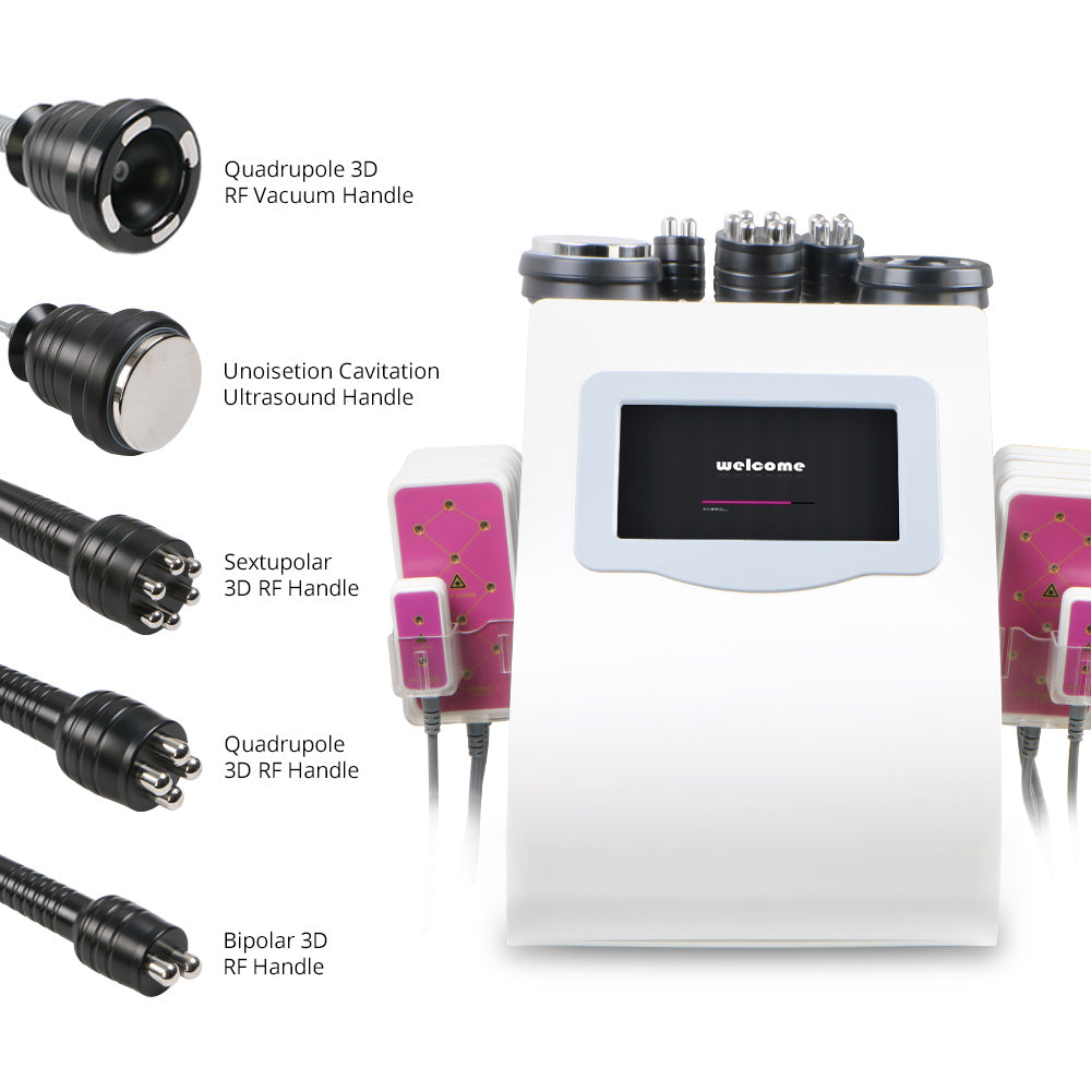 Unoisetion Cavitation 3D RF Wegiht Loss Cellulite Remove Lipo Laser 650Nm Device - Suerbeaty