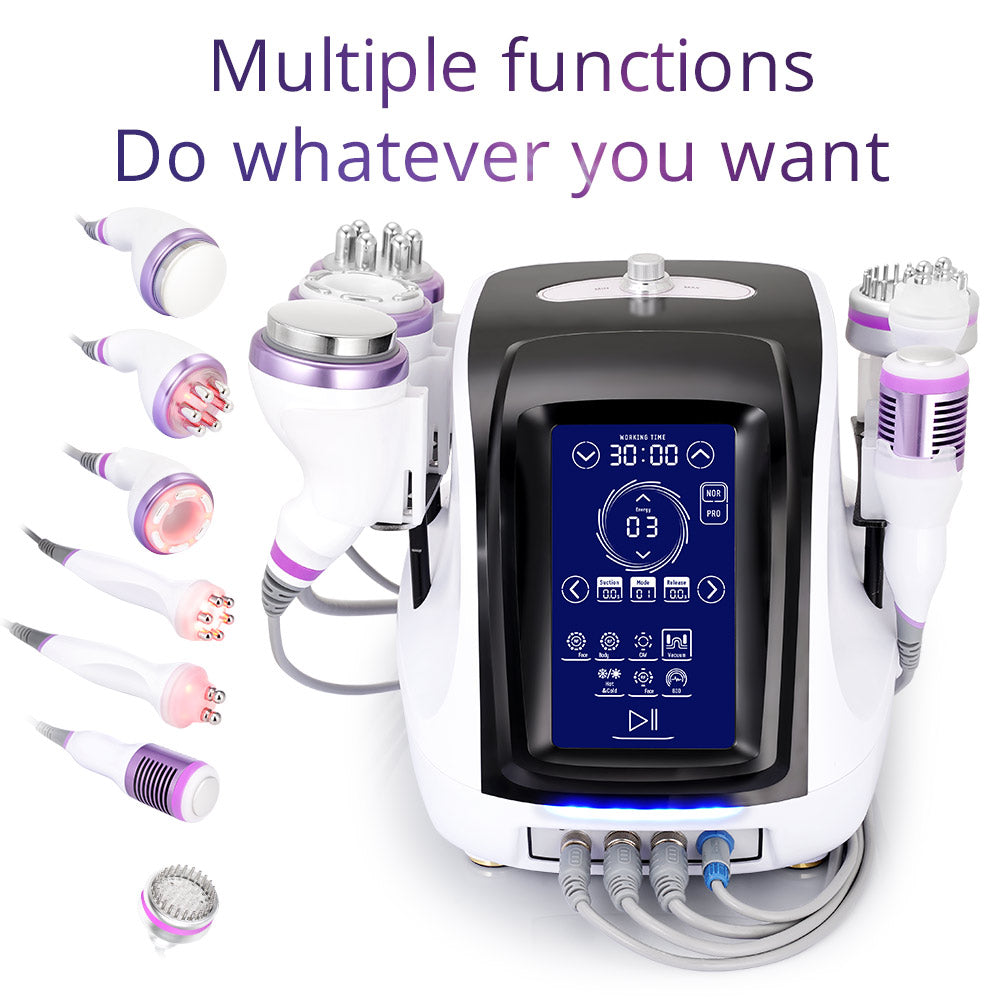 New Ultrasonic 8 In 1 40K Cavitation Body Sculpting Facial Lifting Tightening Spa Machine - Suerbeaty