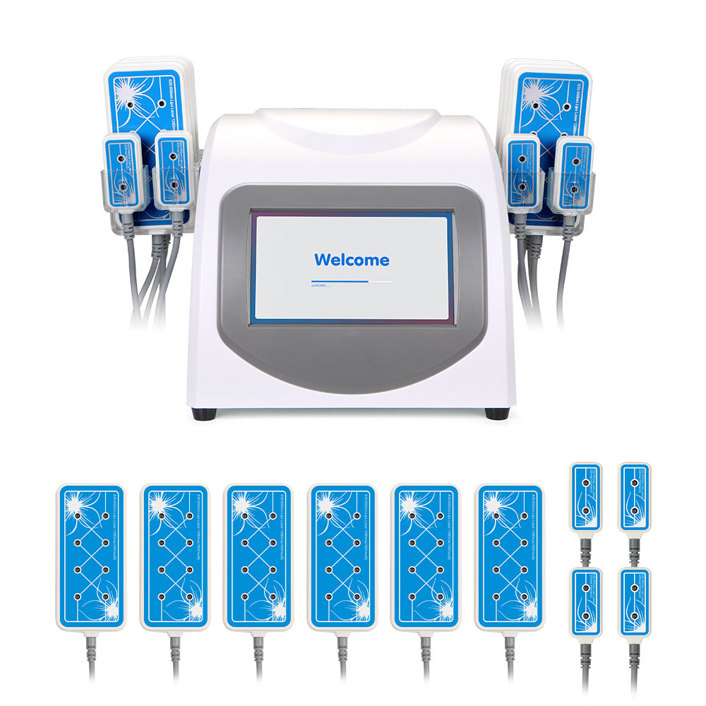 Professional 635nm-650nm Anti-cellulite LED Laser 10 Pads Anti Celluli ...