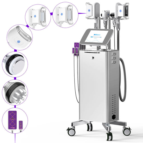 Hand Free Fat Freezer Cavitation Radio Frequency For Body Slimming&Double Chin Removal LED Photon Skin Care Fat Loss