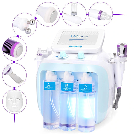 Load image into Gallery viewer, 7-in-1 Facial Cleaner Hydro Spa Dermabrasion Ultrasound Skin Care Beauty Machine
