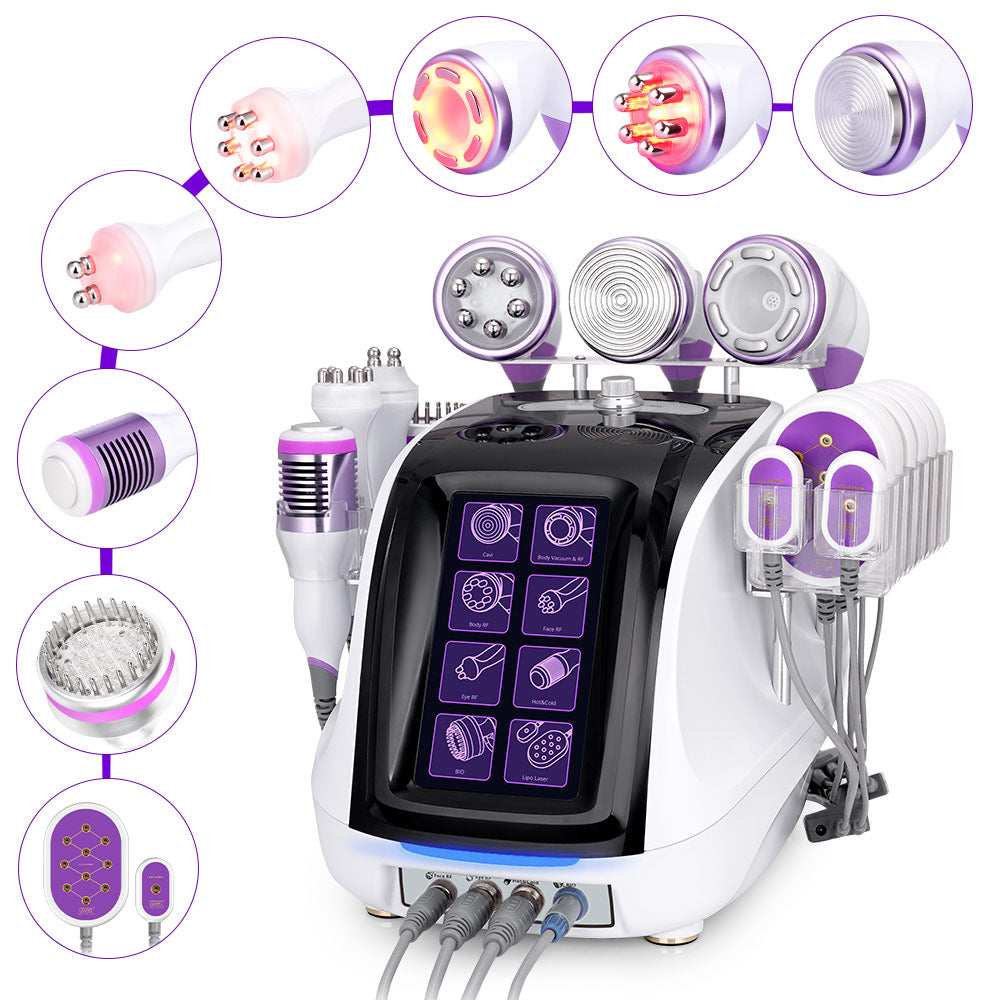 9In1 Aristorm 40k Ultrasonic Cavitation 2.5 Radio Frequency Slim Microdermabrasion Machine