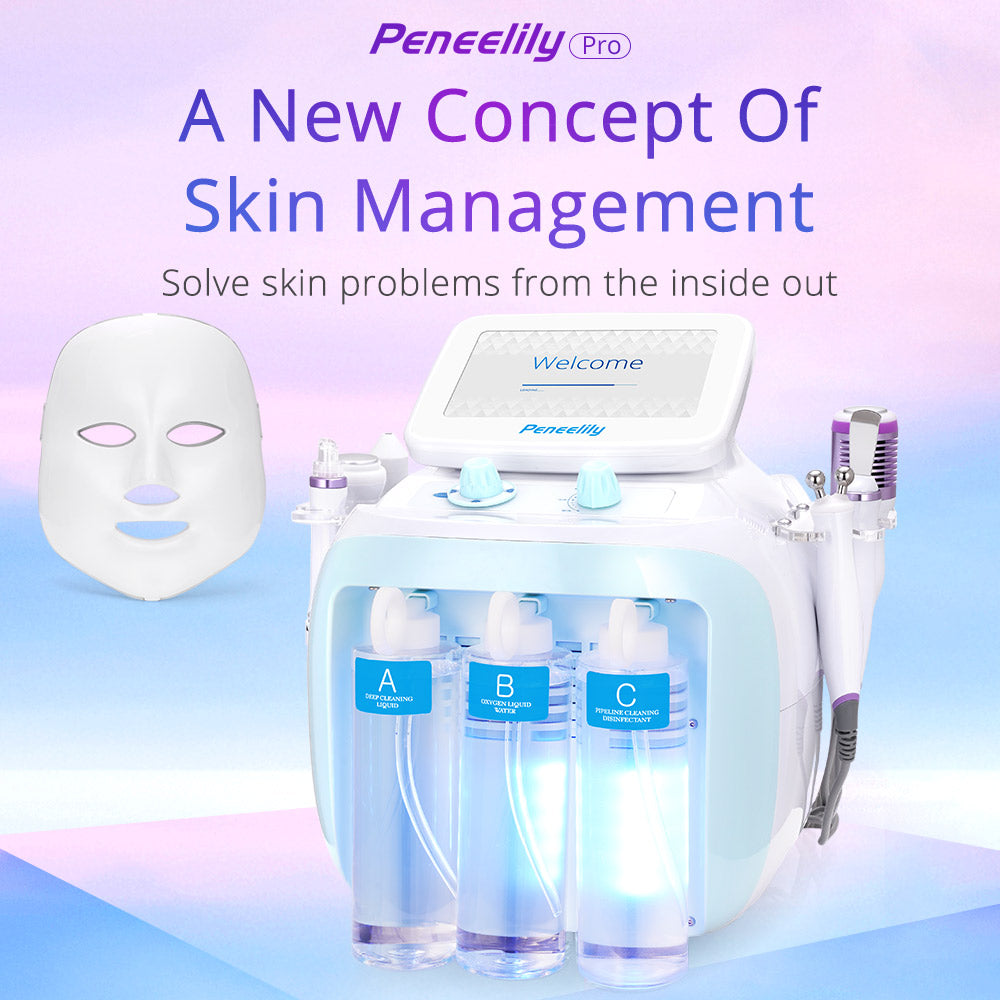 7-in-1 Facial Cleaner Hydro Spa Dermabrasion Ultrasound Skin Care Beauty Machine
