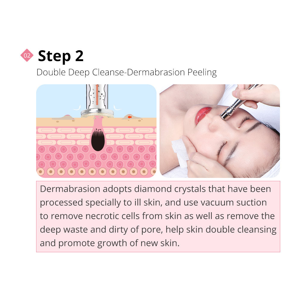6 In1 Ultrasonic Skin Scrubber Photon Microdermabrasion Beauty Skin Rejuvenation