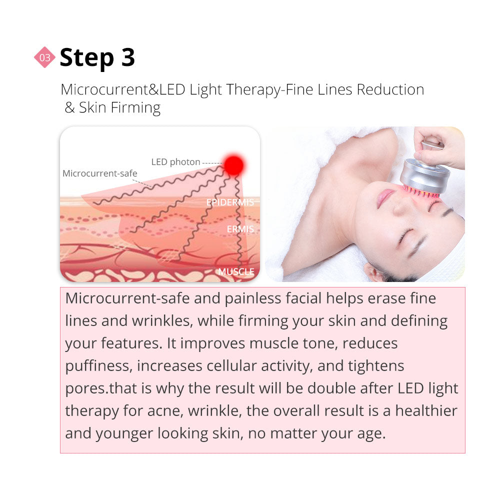 6 In1 Ultrasonic Skin Scrubber Photon Microdermabrasion Beauty Skin Rejuvenation