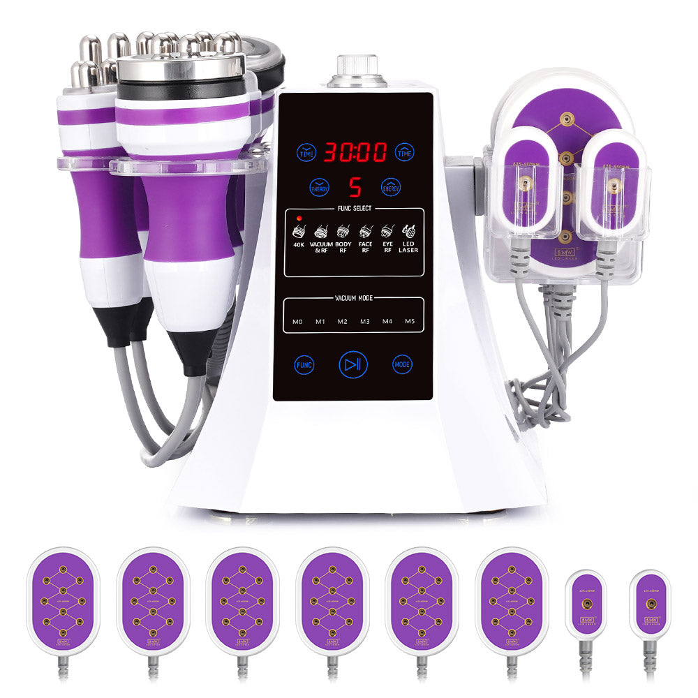 Black Friday 6 In 1 Cavitation 2.0 40K Machine With Red Light Therapy Belt