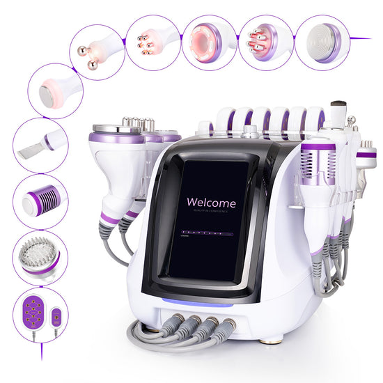 10In1 Ultrasonic Cavitation Slimming Radio Frequency Vacuum Photon Bio Microcurrent LipoLaser Shaping Machine