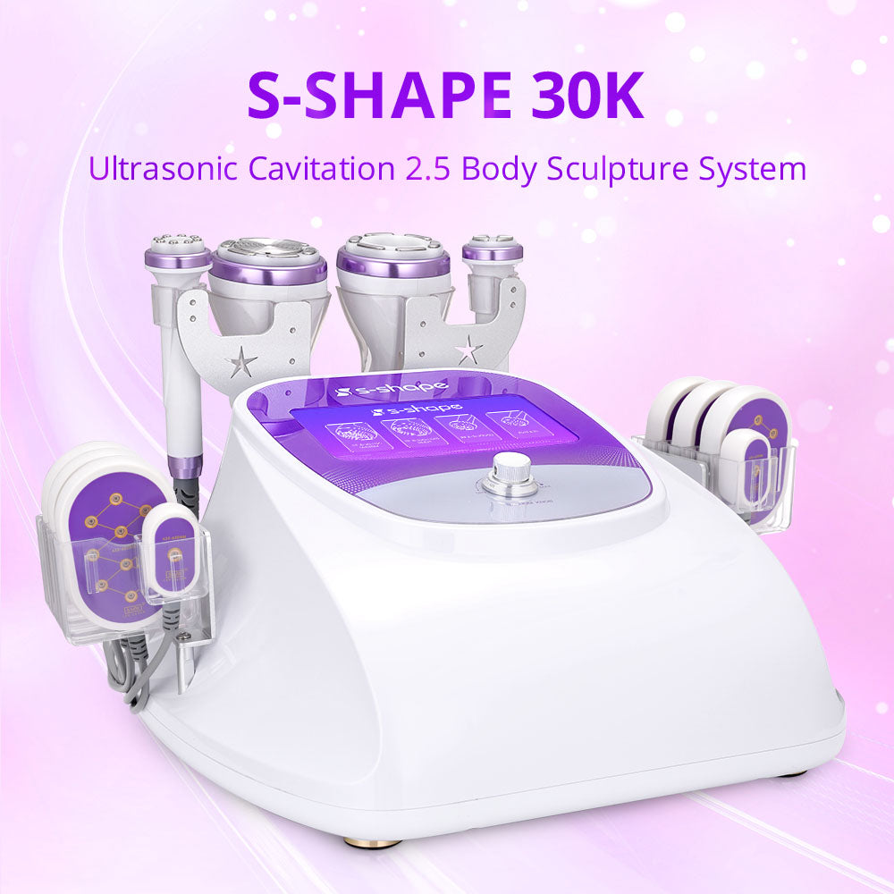 30k Ultrasonic Cavitation Machine S-Shape with 5MW Lipo Laser