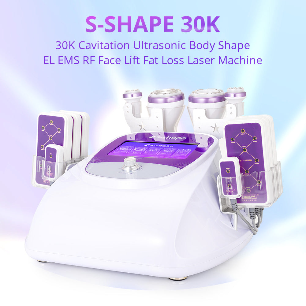 New 30K Cavitation S Shape Machine with 160MW Lipo Laser
