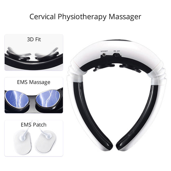 Pro Electric Cervical Neck Massager Body Shoulder Relax Massage Relieve Pain