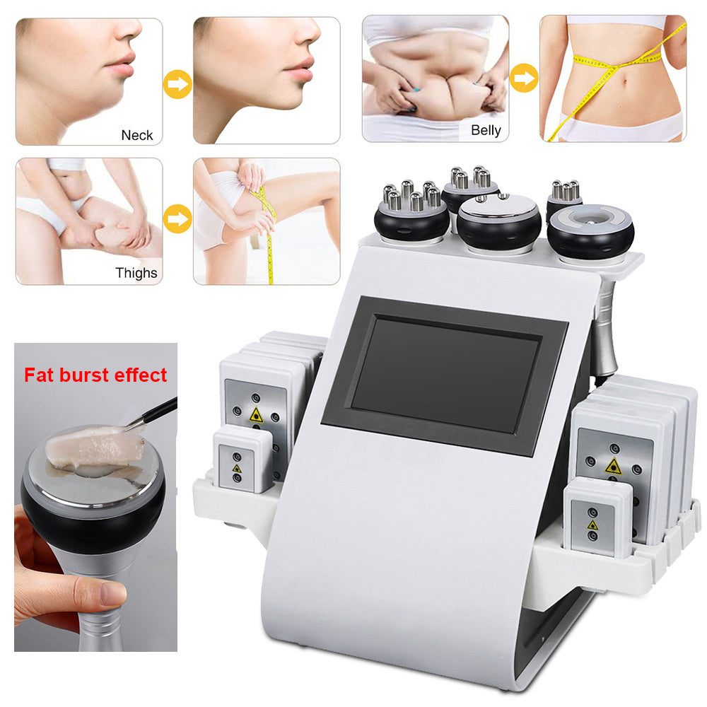 Load image into Gallery viewer, 6 In 1 Laser Lipo Cavitation Weight Loss Vacuum Radio Frequency RF 40KHz Cavi
