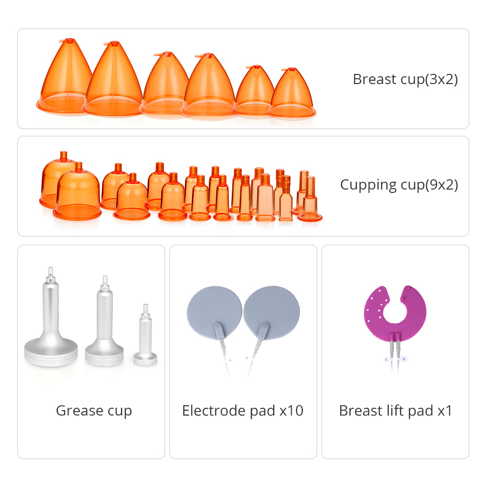 Vacuum Cupping Noninvasive Butt Lifting EMS Pads Machine