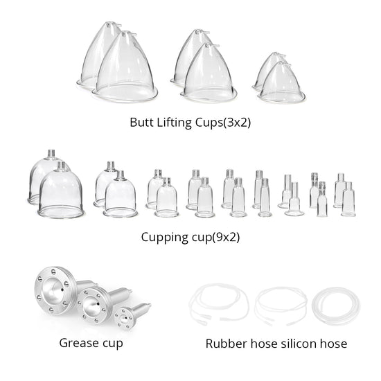 Strong Vacuum Therapy Breast Enlargement Lymph Detox Breast Lifting Beauty Equipment CE