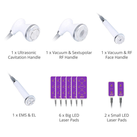 Aristorm 30K Body Massage Machine with Vacuum Suction Handle for Arms Belly Waist Legs Body Care Machine for Beauty Salon