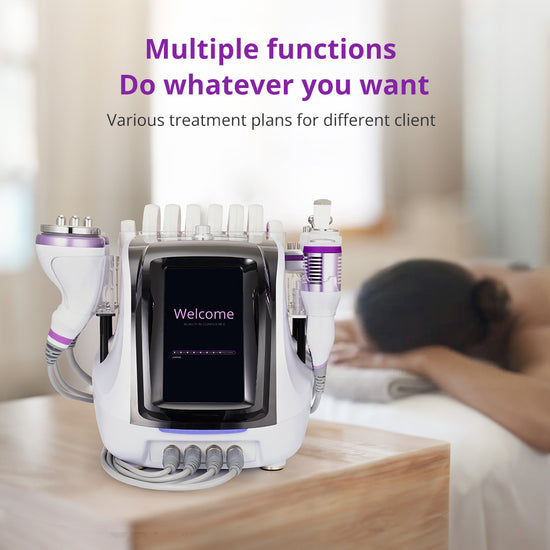 10In1 Ultrasonic Cavitation Slimming Radio Frequency Vacuum Photon Bio Microcurrent LipoLaser Shaping Machine
