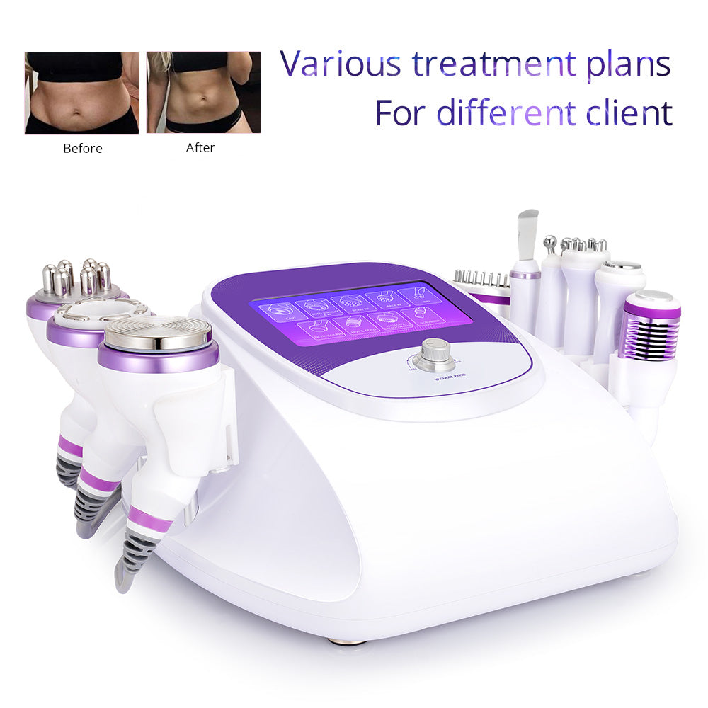 9 IN 1 Cavitation 2.5 Ultrasonic 40K Radio Frequency Ultrasound Skin Care Lifting Body Slimming Cellulite Reduction Machine