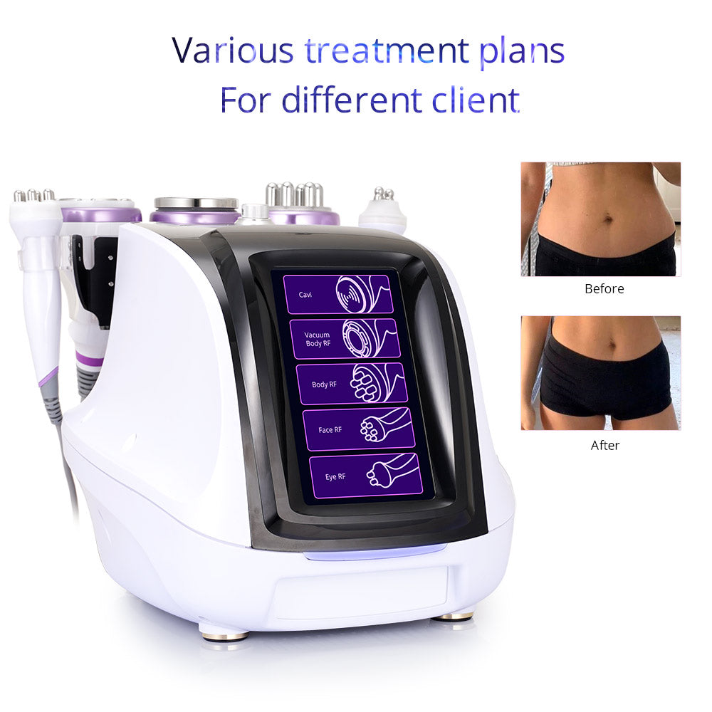 5 In 1 Ultrasonic Cavitation 40K Radio Frequency Radio Frequency Anti Cellulite Body Contouring Device
