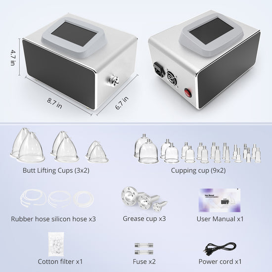 Strong Vacuum Therapy Breast Enlargement Lymph Detox Breast Lifting Beauty Equipment CE