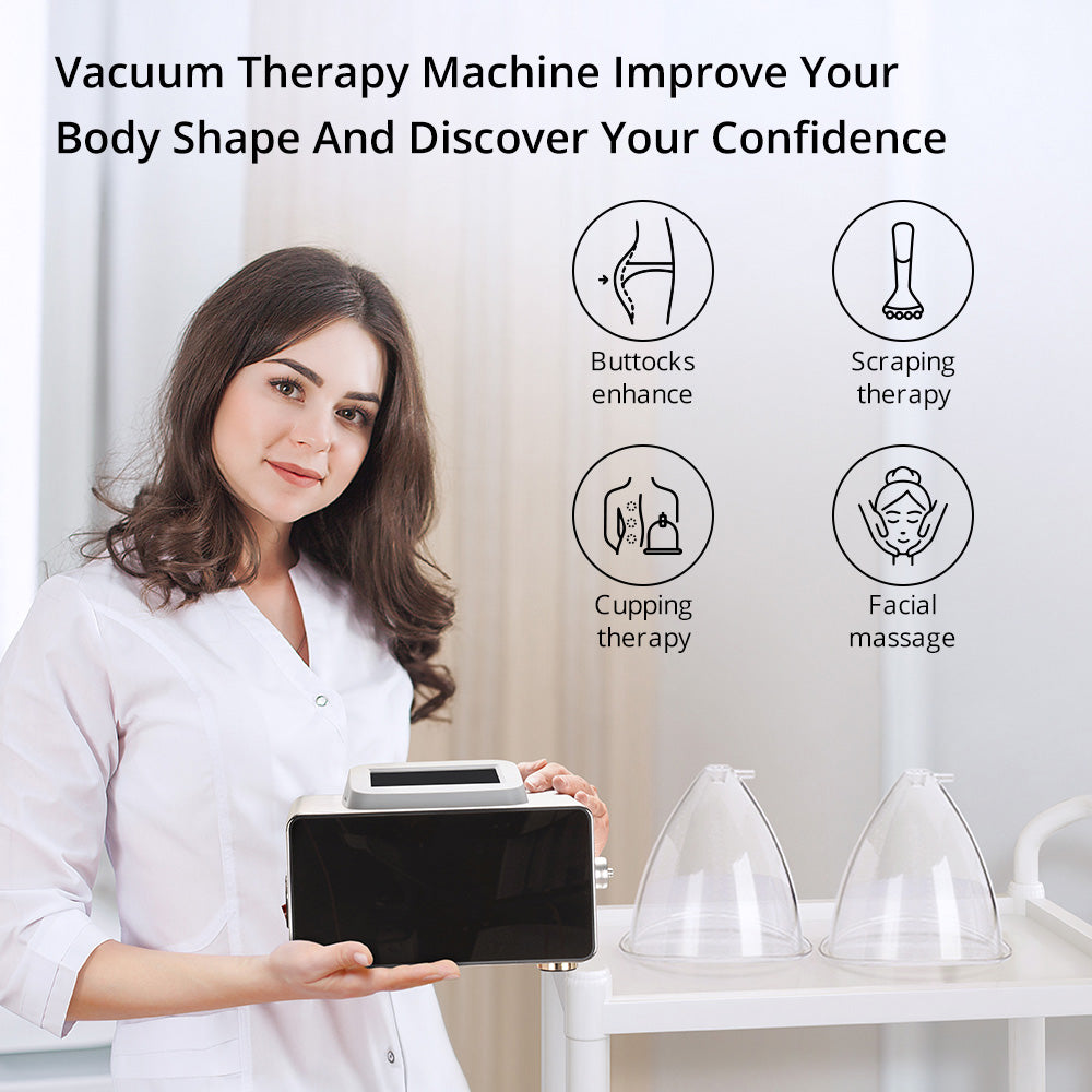 Strong Vacuum Therapy Breast Enlargement Lymph Detox Breast Lifting Beauty Equipment CE