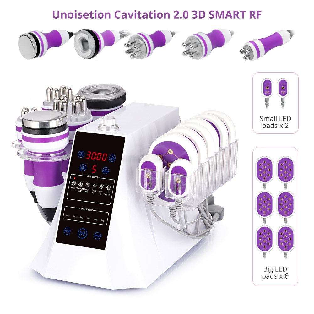 New Coming 6 In 1 Ultrasonic Cavitation 2.0 40K Weight Loss Radio Frequency Slim Beauty Machine