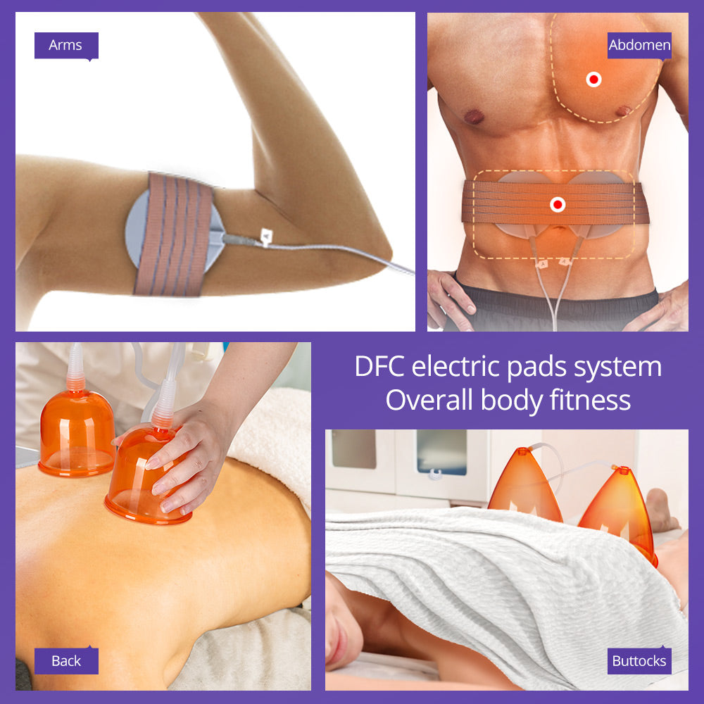 Vacuum Cupping Noninvasive Butt Lifting EMS Pads Machine