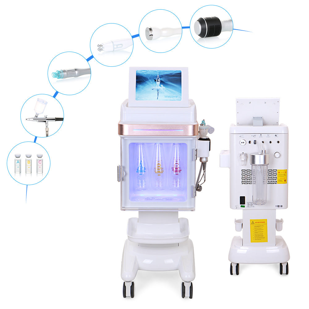 Hydro Water Jet Peeling Dermabrasion Machine Radio Frequency Ultrasonic Facelift - Suerbeaty