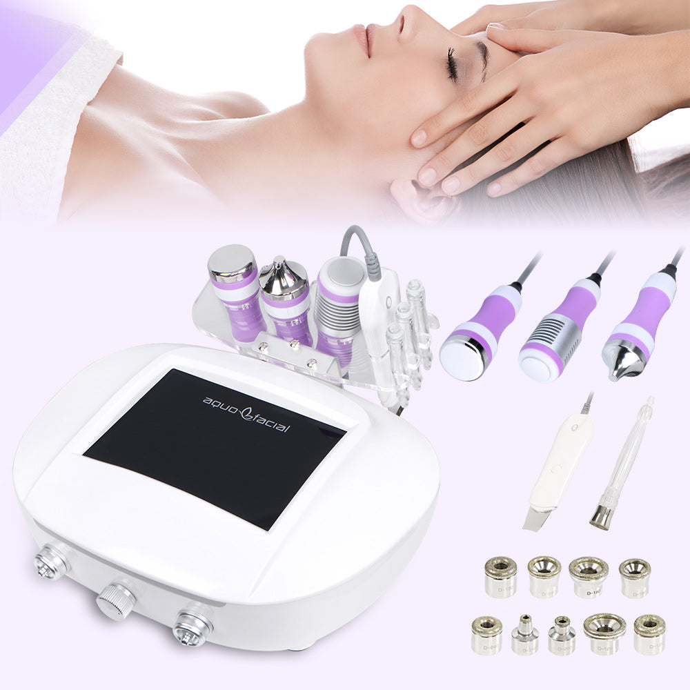 3MHZ Ultrasound Scrubber Dermabrasion Beauty Machine With Cold Hammer Skin Care - Suerbeaty