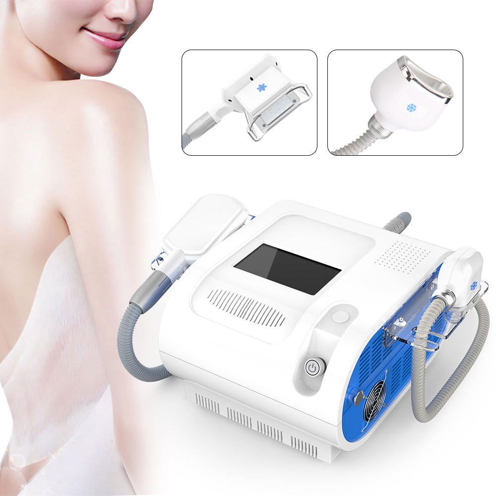 Two Handles Cool Fat Freezing Sculpting Body Slimming Double Chin Removal Vacuum Contour Machine - Suerbeaty