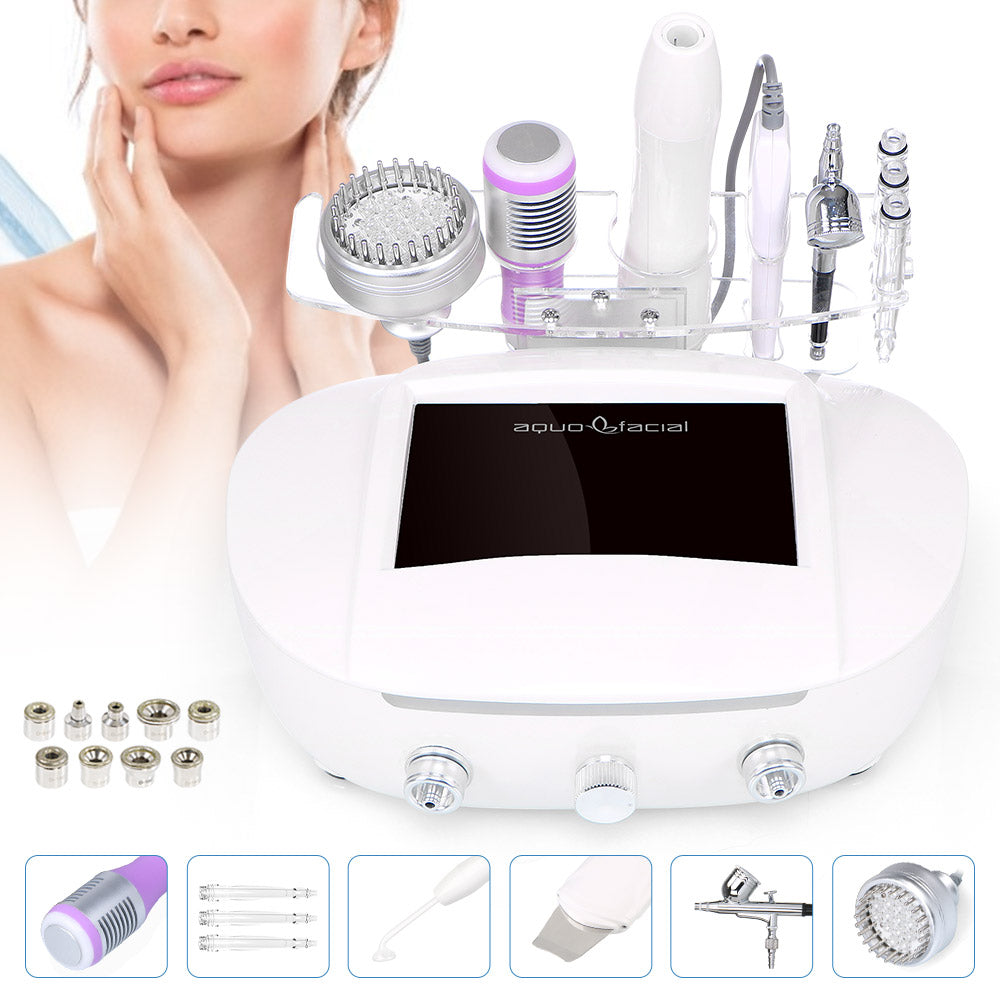 Load image into Gallery viewer, 5In1 Ultrasonic Skin Scrubber Photon Microdermabrasion Skin Care Cooling Machine - Suerbeaty
