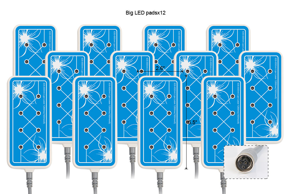 Lipolaser 650nm LED Laser LLLT Lipolysis 16 Pads Slimming Beauty System - Suerbeaty
