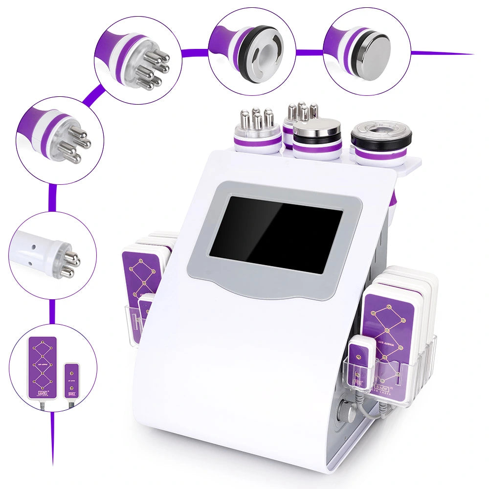 6in1 cavitation machine ultrasonic lipo body slimming machine