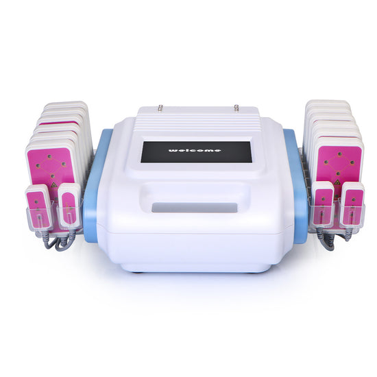 160mw LLLT  LED Laser 2.0 Weight Loss Fat Burning Removal 12 Big+4 Small Pads - Suerbeaty