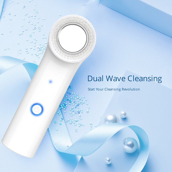 Load image into Gallery viewer, Electric Pores Cleanse Facial Skin Care Face Cleansing Brush Cleanser Massager - Suerbeaty
