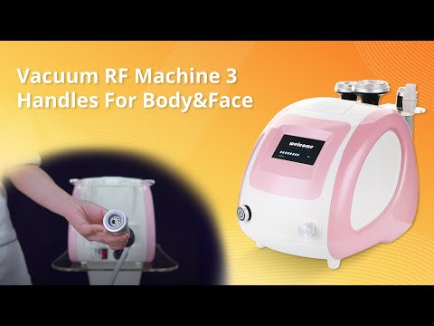 Load and play video in Gallery viewer, Pink 3in1 Vacuum Radio Frequency Photon Massage Machine Body Face Radio Frequency Slimming

