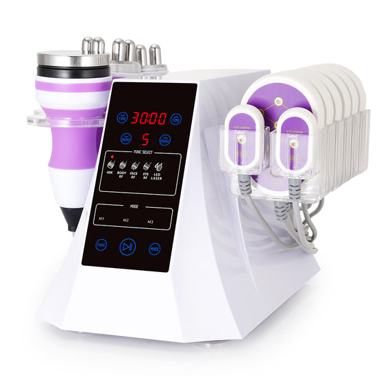 5 IN 1 40k Fat Cavitation Liposuction Machine RF Weight Loss Lipo Laser Slimming - Suerbeaty