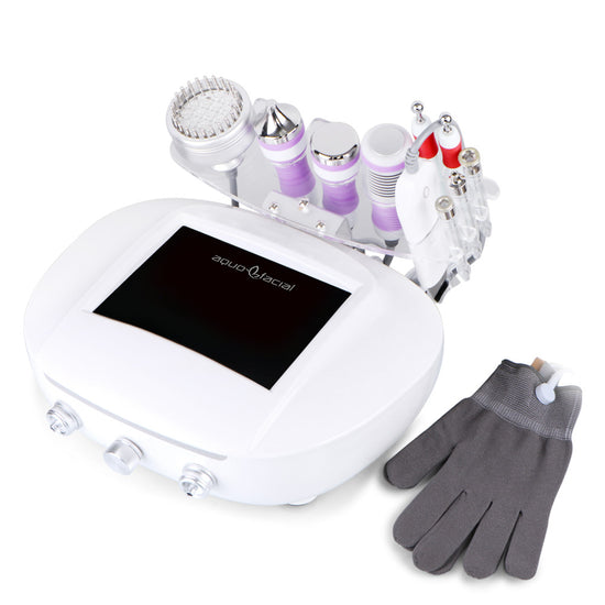 Load image into Gallery viewer, 6in1 Microdermabrasion Ultrasonic Cold Hammer Bio Galvanic Facial Beauty Machine - Suerbeaty
