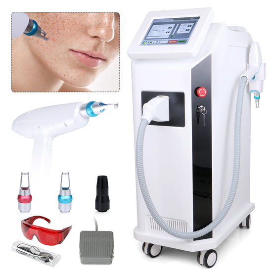 Q Switched Nd Yag Laser Tattoo Eyebrow Removal Machine With RED Target Light - Suerbeaty