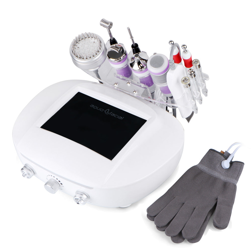 Load image into Gallery viewer, 9 In 1 Facial Machine 3MHZ Ultrasound Scrubber Dermabrasion Skin Care Beauty Spa - Suerbeaty
