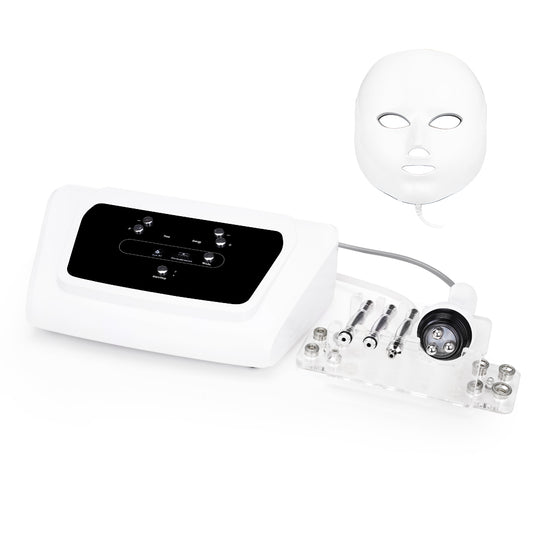 3 In 1 Microdermabrasion Photon LED Therapy Facial Mask RF Facial Beauty Machine - Suerbeaty