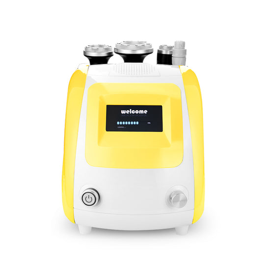 Load image into Gallery viewer, Yellow 3in1 Vacuum Radio Frequency Photon Massage Body Face RF Slimming Machine - Suerbeaty
