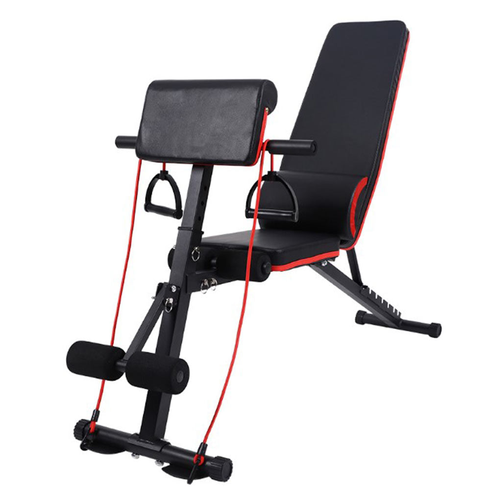 Roman Chair Weight Bench Incline Decline Foldable Full Body Workout Ch ...