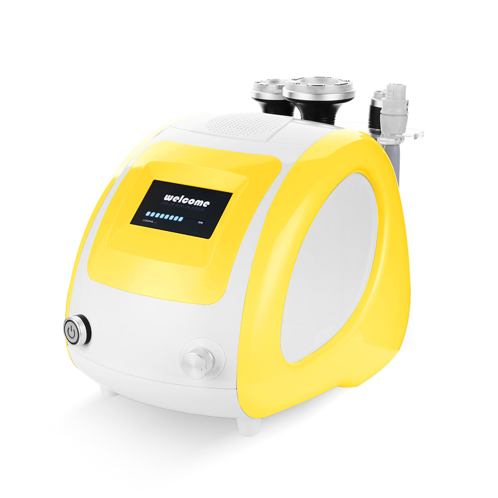 Load image into Gallery viewer, Yellow 3in1 Vacuum Radio Frequency Photon Massage Body Face RF Slimming Machine - Suerbeaty
