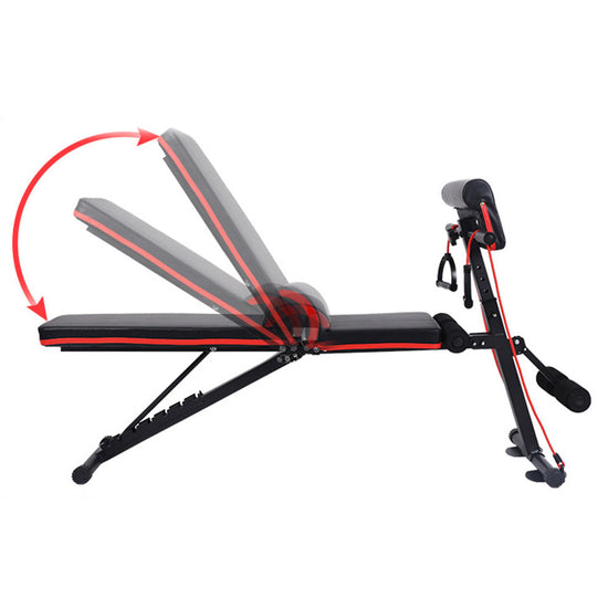 Roman Chair Weight Bench Incline Decline Foldable Full Body Workout Chair - Suerbeaty