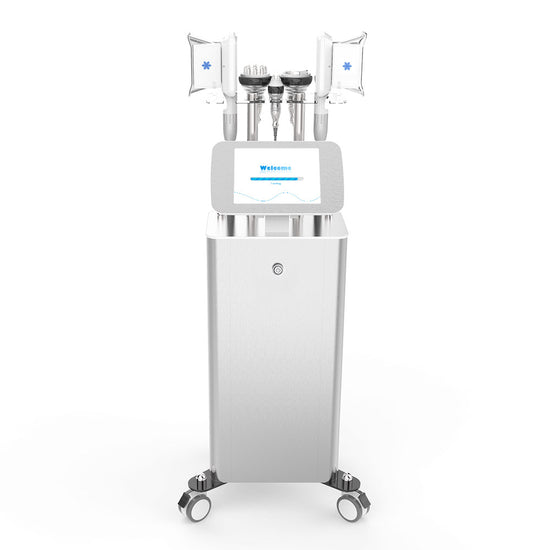 2D Double Handles Ultrasound Cavitation RF Fat Freezing Led Vacuum Slim Machine - Suerbeaty