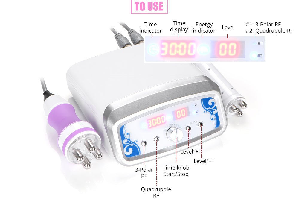 2 In1 Multipolar Radio Frequency Facial Wrinkle Removal Slimming Machi ...