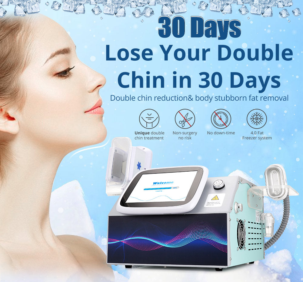 2021 Latest Two Handles Fat Freezing Frozer Body Double Chin Removal Vacuum Slimming Machine - Suerbeaty