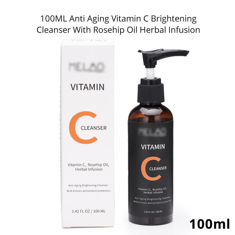 100ML Anti Aging Vitamin C Brightening Cleanser With Rosehip Oil Herbal Infusion - Suerbeaty