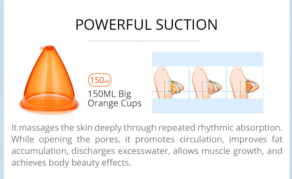 30K Ultrasonic Cavitation S Shape Vacuum Cuping Body Contouring Breast Butt Lifting Machine - Suerbeaty